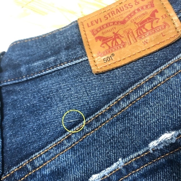 LEVI’S 501 NWOT High-Rise Cuffed Denim Shorts - Picture 6 of 6